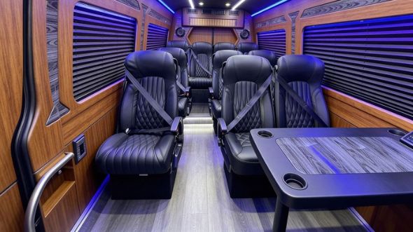 18 passenger sprinter van interior independence