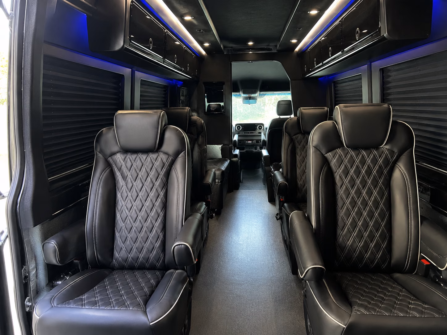 overland park 10 passenger sprinter van inside