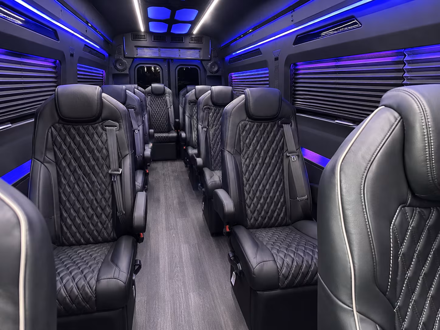overland park 10 passenger sprinter van interior