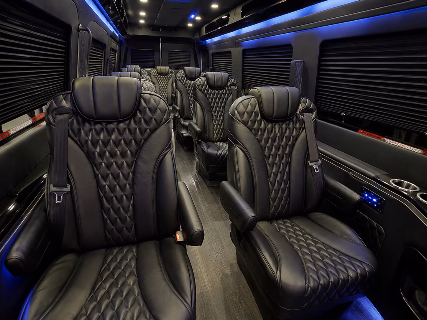 overland park 12 passenger sprinter van interior