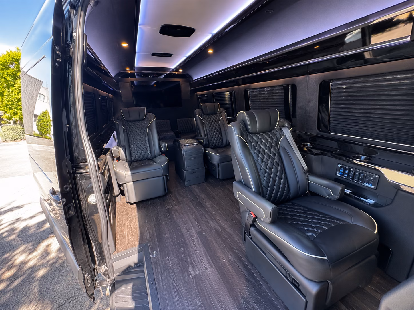 overland park 18 passenger sprinter van inside