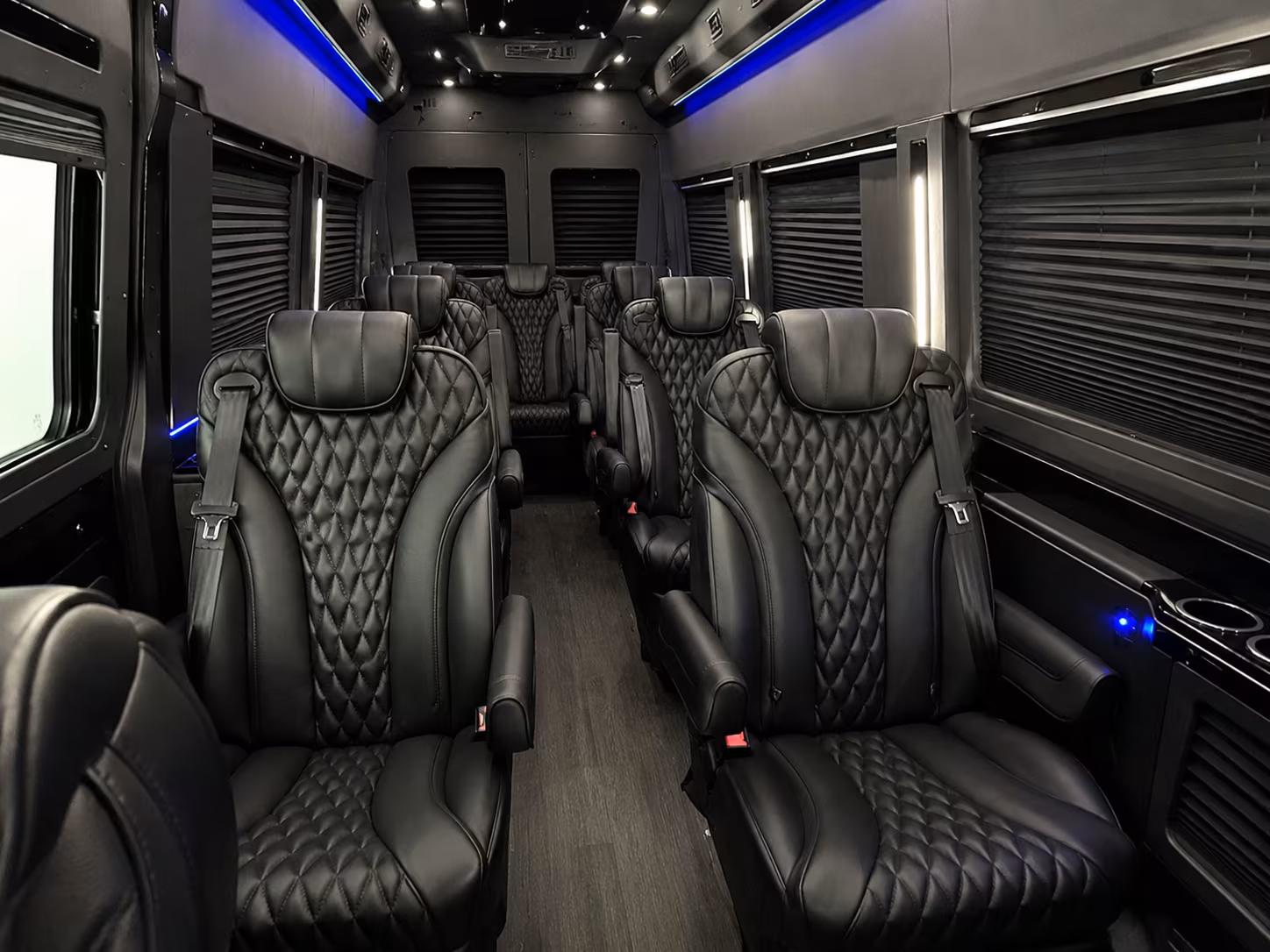 overland park 18 passenger sprinter van interior