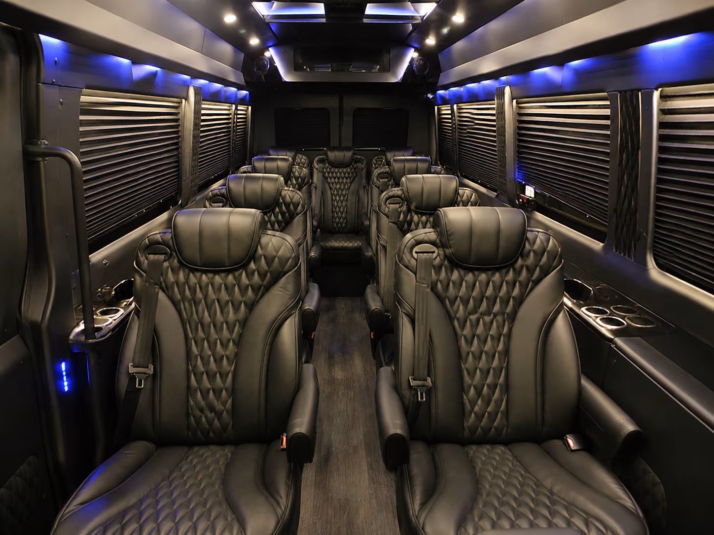 overland park 8 passenger sprinter van inside