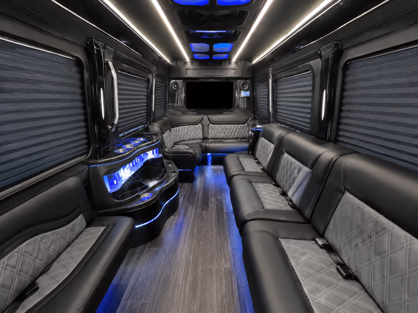 overland park sprinter limousine interior